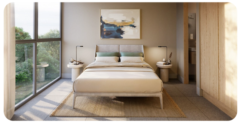 Habitación de proyecto residencial de CasaConcreto